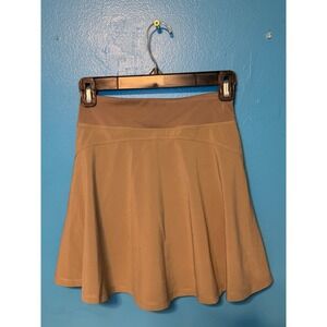 Athleta Girl School Day Skort Tan Khaki Active Skirt Shorts Kids Size M 8/10